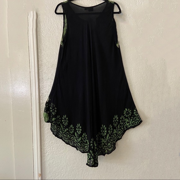 S.R FASHION | black and green dress - Picture 2 of 9